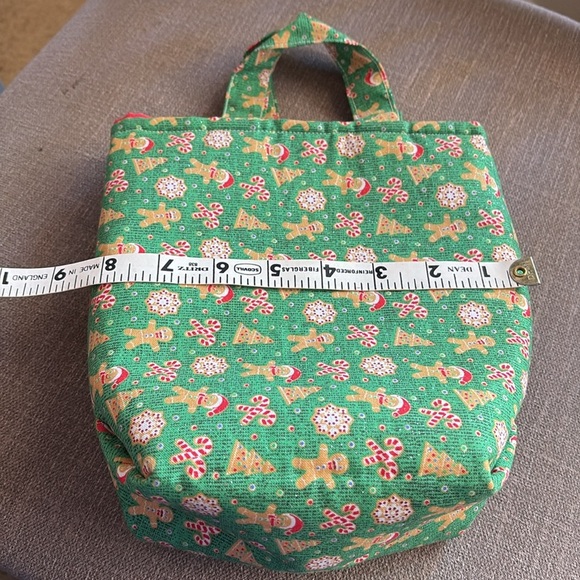 Gingerbread gift bag.  Reusable handmade - Picture 3 of 6